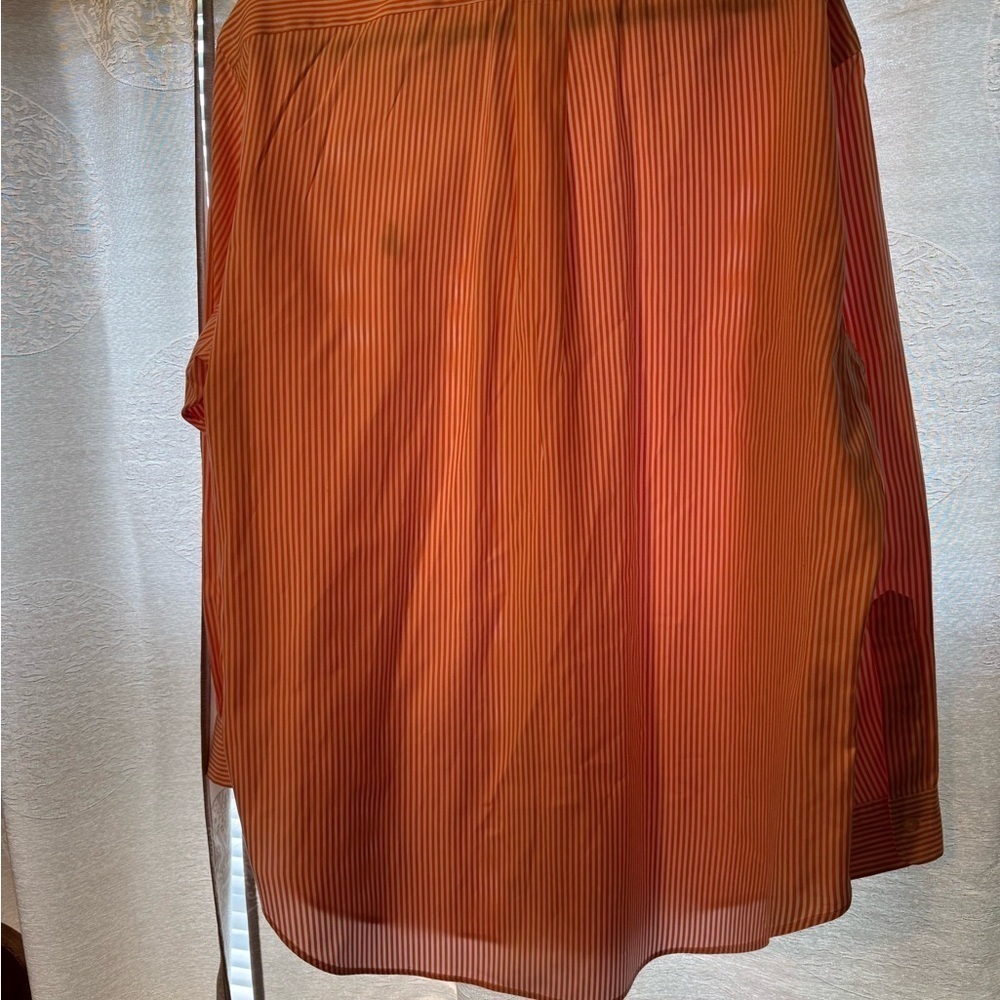 Ralph Lauren Coral /White men’s Button Down Shirt Size 16.5 - Picture 5 of 10